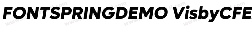FONTSPRINGDEMO VisbyCFExtraBoldRegu字体转换